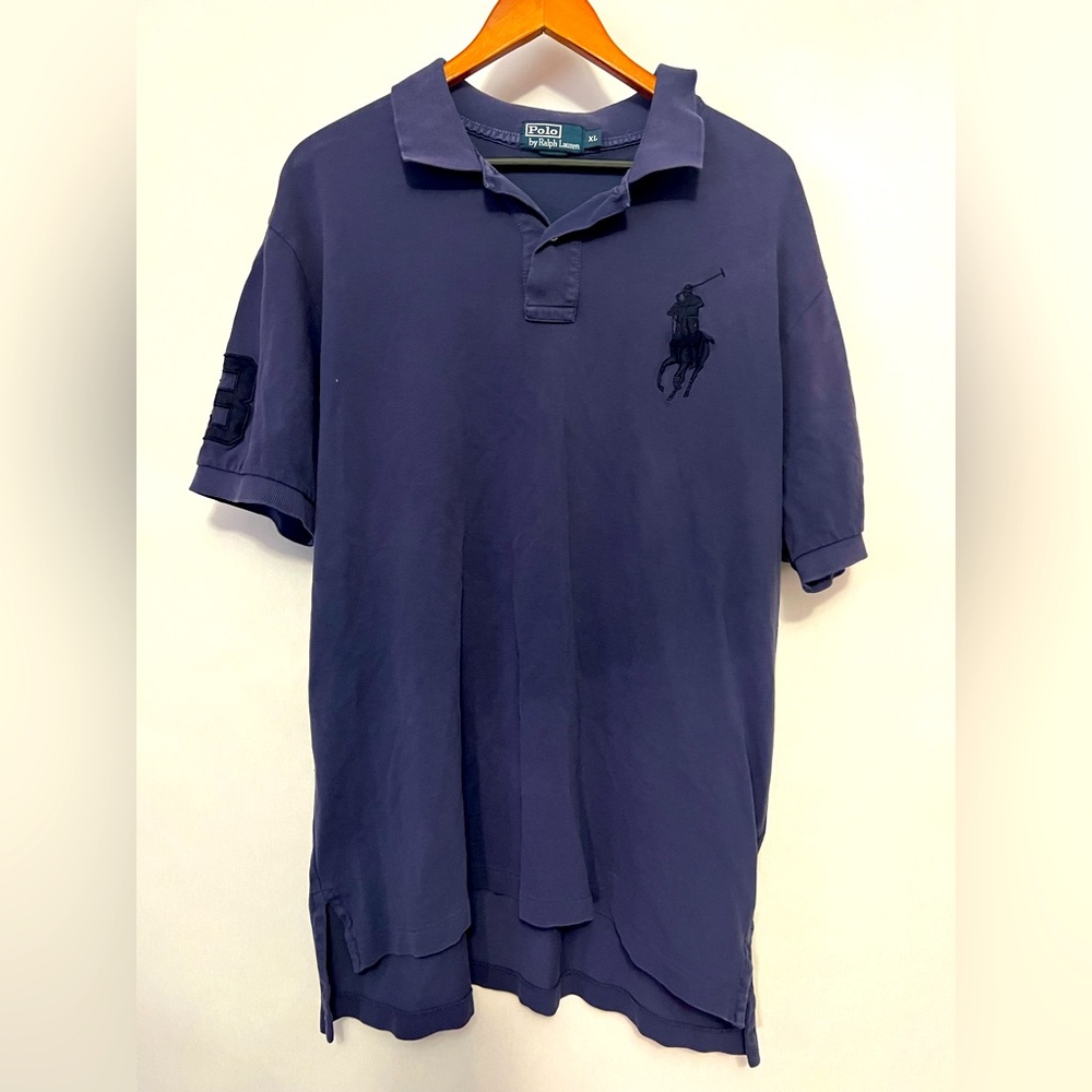 Polo by Ralph Lauren #3 - Large Logo Navy Blue Weave (Size XL)